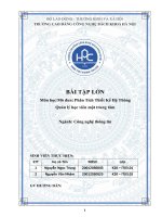 BÀI TẬP LỚN Môn học Mô đun Phân Tích Thiết Kế Hệ Thông Quản lý học viên một trung tâm