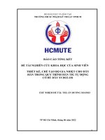 THIẾT KẾ, CHẾ TẠO BỘ GIA NHIỆT CHO DÂY HÀN TRONG QUY TRÌNH HÀN TIG TỰ ĐỘNG CÓ BÙ DÂY SV2022-181