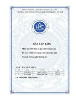 BÀI TẬP LỚN Môn học Mô đun Lập trình ứng dụng Đề tài Thiết kế trang web bán máy tính