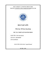 BÀI TẬP LỚN Môn học Đồ họa ứng dụng ĐỀ TÀI THIẾT KẾ POSTER PHIM