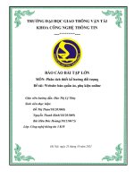 BÁO cáo bài tập lớn môn phân tích thiết kế hướng đối tượng đề tài website bán quần áo, phụ kiện online 