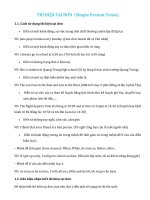 THÌ HIỆN TẠI ĐƠN LÝ THUYẾT VÀ BÀI TẬP VẬN DỤNG