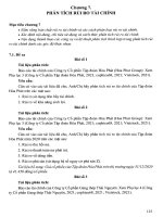 Chương 7  Phân tích rủi ro tài chính   Giáo trình bài tập phân tích báo cáo tài chính