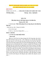 Bao cáo biện pháp giáo dục học sinh thi giáo viên chủ nhiệm giỏi  năm 2022