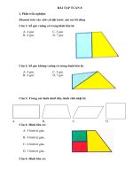 Bài tập toán 3 sách kết nối tri thức với cuộc sống từ tuần 8 đến tuần 13