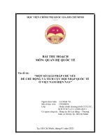 Một số giải pháp chủ yếu để chủ động và tích cực hội nhập quốc tế ở Việt Nam hiện nay