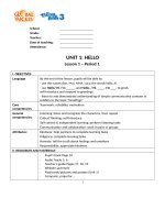 giáo án tiếng anh lớp 3 global success theo công văn 2345