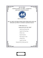 ĐỀ tài PHÂN TÍCH HOẠT ĐỘNG PHÂN PHỐI NHÃN HÀNG mì OMACHI tại CÔNG TY cổ PHẦN tập đoàn MASAN 