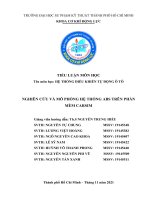 TIỂU LUẬN MÔN HỌC Tên môn học HỆ THỐNG ĐIỀU KHIỂN TỰ ĐỘNG Ô TÔ NGHIÊN CỨU VÀ MÔ PHỎNG HỆ THỐNG ABS TRÊN PHẦN MỀM CARSIM