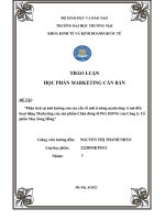 Phân tích sự ảnh hưởng của các yếu tố môi trường marketing vi mô đến hoạt động Marketing của sản phẩm Chăn đông SONG HONG của Công ty Cổ phần May Sông Hồng