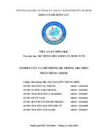 môn học hệ THỐNG điều KHIỂN tự ĐỘNG ô tô NGHIÊN cứu và mô PHỎNG hệ THỐNG ABS TRÊN PHẦN mềm CARSIM 
