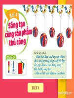 Bài 4 sáng tạo cùng sản phẩm thủ công mĩ THUẬT 2 CÁNH DIỀU