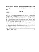 Quan điểm triết học Mác – Lênin về con người và bản chất con người. Vấn đề phát huy nhân tố con người trong công cuộc đổi mới ở Việt Nam hiện nay.