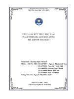Phát triển du lịch bền vững ở đảo phú quốc 