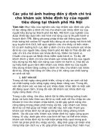 Các yếu tố ảnh hưởng đến hành vi tiêu dùng cho y tế của sinh viên tại thành phố hà nội