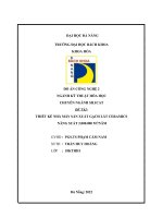 ĐỒ án CÔNG NGHỆ 2 NGÀNH kỹ THUẬT hóa học  THIẾT kế NHÀ máy sản XUẤT GẠCH lát CERAMICS NĂNG SUẤT 2 000 000 m2 năm 