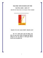 EE4266 Hệ thống iot, môn iot