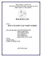 BÀI báo cáo đề tài báo cáo KIẾN tập NGHỀ NGHIỆP công ty FPT software công ty TNHH thiết kế renesas việt nam cổ phần medcomtech