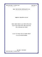 Thực hiện pháp luật tiếp công dân tại ủy ban nhân dân xã quảng yên, tỉnh quảng ninh 