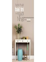 NGHỆ THUẬT BÀI TRÍ CỦA NGƯỜI NHẬT.