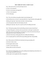 Đáp án 200 câu trắc nghiệm môn EG35 Phát triển kỹ năng cá nhân 1