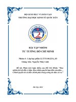 Đề tài phân tích luận điểm của hồ chí minh “bao nhiêu lợi ích đều vì dân  bao nhiêu quyền hạn đều của dân… chính quyền từ xã đến chính phủ trung ương do dân cử ra  