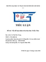 TIỂU LUẬN đề tài vấn đề hạt nhân trên bán đảo triều tiên 