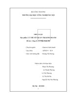 Tiểu luận lý thuyết quản trị kinh doanh công ty cổ phần kinh đô 