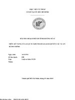 Bài thu hoạch hồ sơ tình huống số 12 môn kỹ năng của luật sư khi tham gia giải quyết các vụ án hành chính 