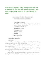 Giáo án dạy kỹ năng sống phòng tránh xâm hại trẻ em