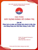 nội dung, giá trị và ý nghĩa của đường lối cách mạng đúng đắn do chủ tịch hồ chí minh vạch ra trong cương lĩnh đầu tiên của đảng 