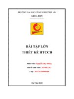 bài tập lớn thiết kế hệ thống cung cấp điện 