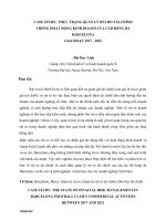 Tiểu luận thực trạng quản lý rủi ro tài chính trong hoạt động kinh doanh của clb bóng đá barcelona giai đoạn 2017 2022