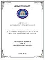 Các hành vi tiêu cực( gian lận) trên TTCK  nguyên nhân và giải pháp  nhóm 04