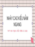 NHẢY CAO KIỂU nằm NGANG