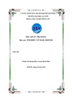 Môn QUẢN TRỊ MẠNG báo cáo tìm HIỂU về MAIL SERVER