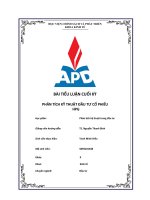 BÀI TIỂU LUẬN CUỐI KỲ PHÂN TÍCH KỸ THUẬT ĐẦU TƯ CỔ PHIẾU HPG