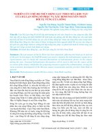 Nghiên cứu chế độ thủy động lực theo mùa khu vực cửa Hà Lạn sông Sò phục vụ xác định nguyên nhân bồi tụ vùng cửa sông