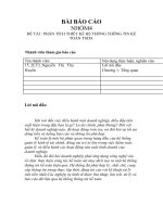 BÁO cáo NHÓM4 đề tài  PHÂN TÍCH THIẾT kế hệ THỐNG THÔNG TIN kế TOÁN TSCĐ  