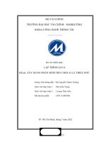 ĐỒ án môn học lập TRÌNH JAVA đề tài xây DỰNG PHẦN mềm TRÒ CHƠI AI là TRIỆU PHÚ 