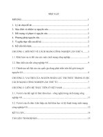 Vai trò nguồn nhân lực tri thức trong cuộc cách mạng công nghiệp lần thứ tư   liên hệ thực tiễn ở việt nam