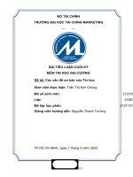 TIỂU LUẬN CUỐI kỳ môn TIN học đại CƯƠNG đề tài các vấn đề cơ bản của tin học 