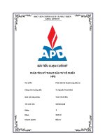 BÀI TIỂU LUẬN CUỐI kỳ PHÂN TÍCH kỹ THUẬT đầu tư cổ PHIẾU HPG 