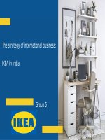 Slide the strategy of international business IKEA in india