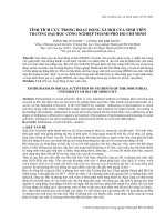 Tính tích cực trong hoạt động xã hội của sinh viên trường Đại học Công nghiệp Thành phố Hồ Chí Minh