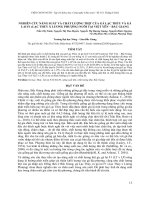 Nghiên cứu năng suất và chất lượng thịt của gà Lạc Thủy và gà lai F1 (Lạc Thủy x Lương Phượng) nuôi tại Việt Yên – Bắc Giang