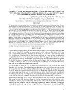 Nghiên cứu đặc điểm sinh trưởng, năng suất sinh khối và thành phần hóa học của 10 giống ngô lai (Zea mays L.) làm thức ăn xanh chăn nuôi được trồng ở tỉnh Thừa Thiên Huế