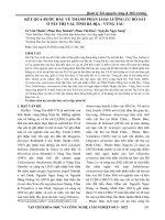 Kết quả bước đầu về thành phần loài lưỡng cư bò sát ở núi Thị Vải, tỉnh Bà Rịa - Vũng Tàu