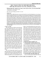 Thực trạng công tác dồn điền đổi thửa trên địa bàn huyện Tân Yên, tỉnh Bắc Giang