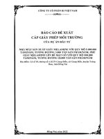 Công ty Cổ phần Hi Việt Nam – Báo cáo đề xuất Giấy phép Môi trường